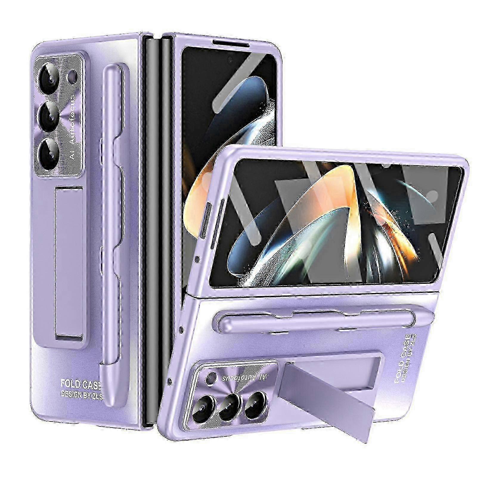 For Galaxy Z Fold 5 Case With S Pen And S Pen Slot, Built-in Screen Protector And Kickstand For Samsung Galaxy Z Fold 5 Case 25-26