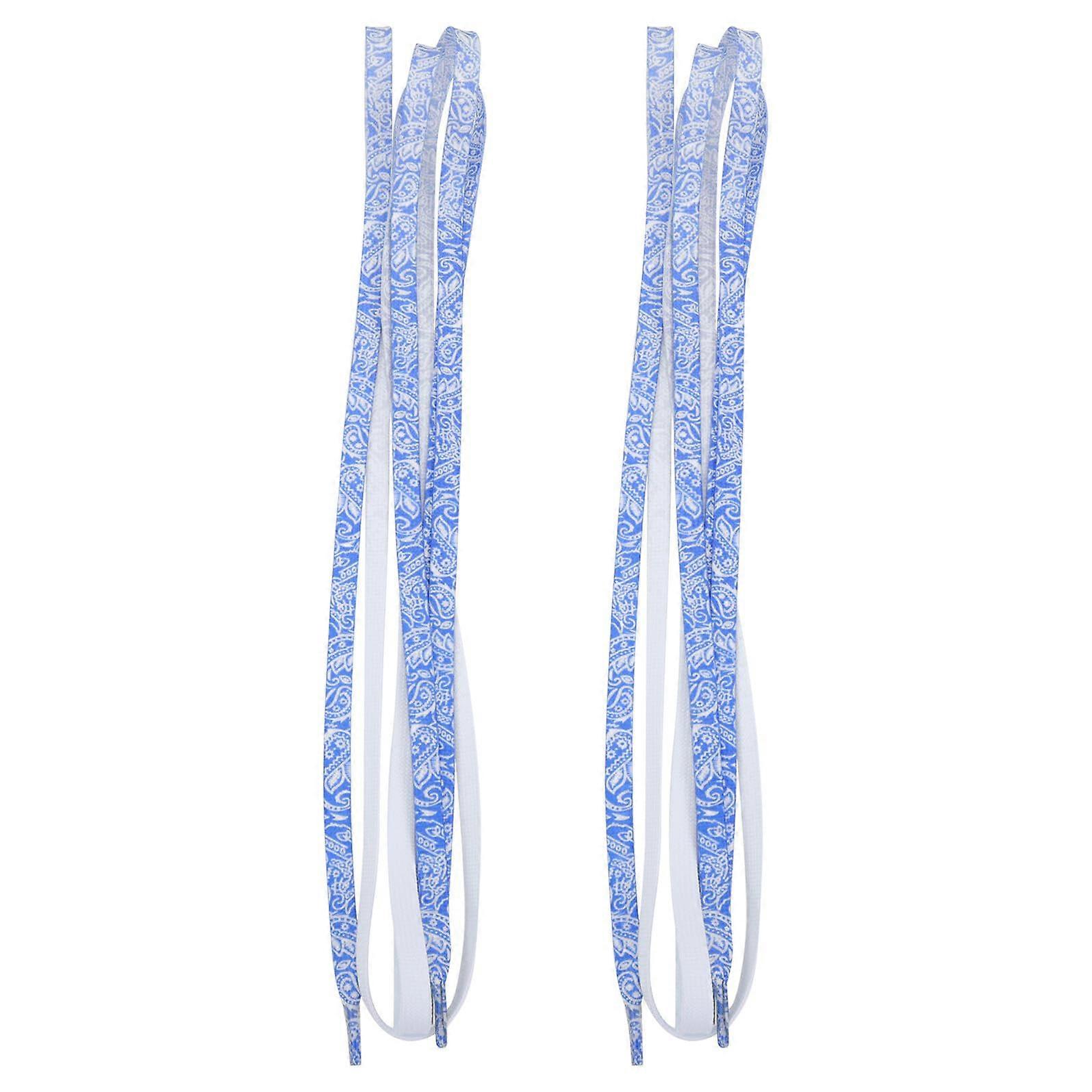 Elastic Shoelaces for Sneakers with Gradient Paisley Pattern Flat Nopilling Design for Running and Casual Shoes