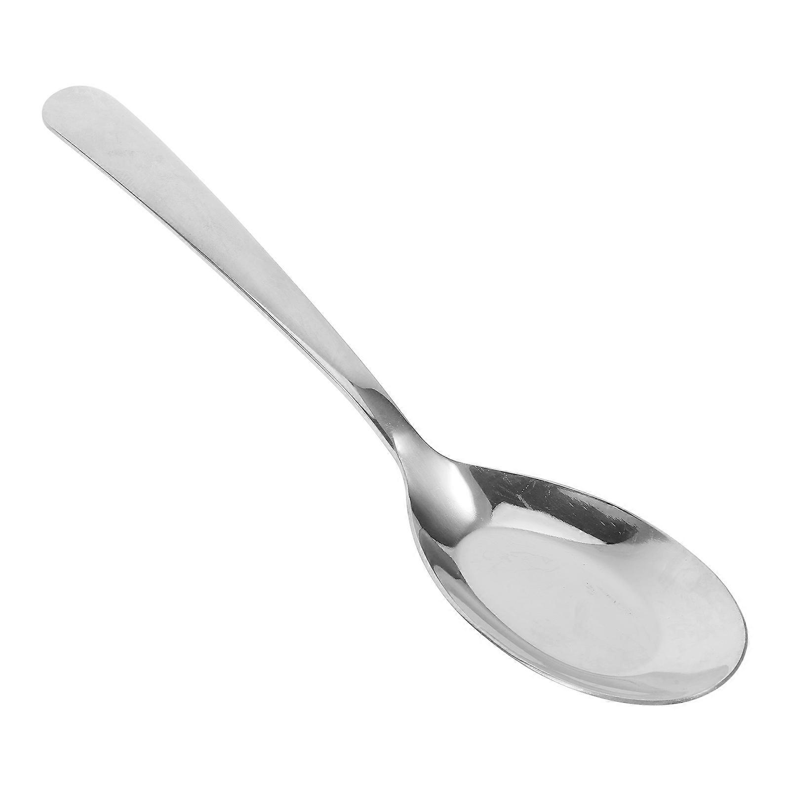 Stainless Steel Dinner Spoon for Soup Serving Silver Spoon