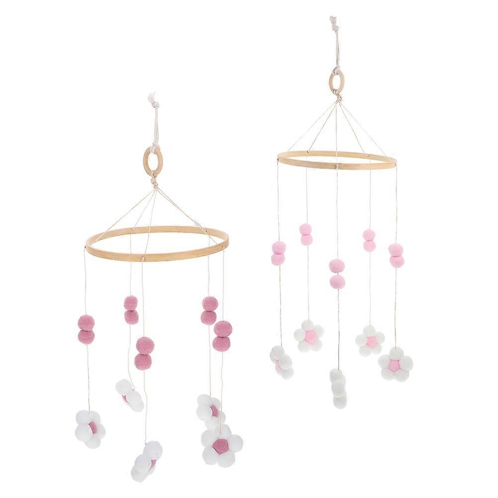 Bed Mobile Wooden Wind Chime 2Pcs for