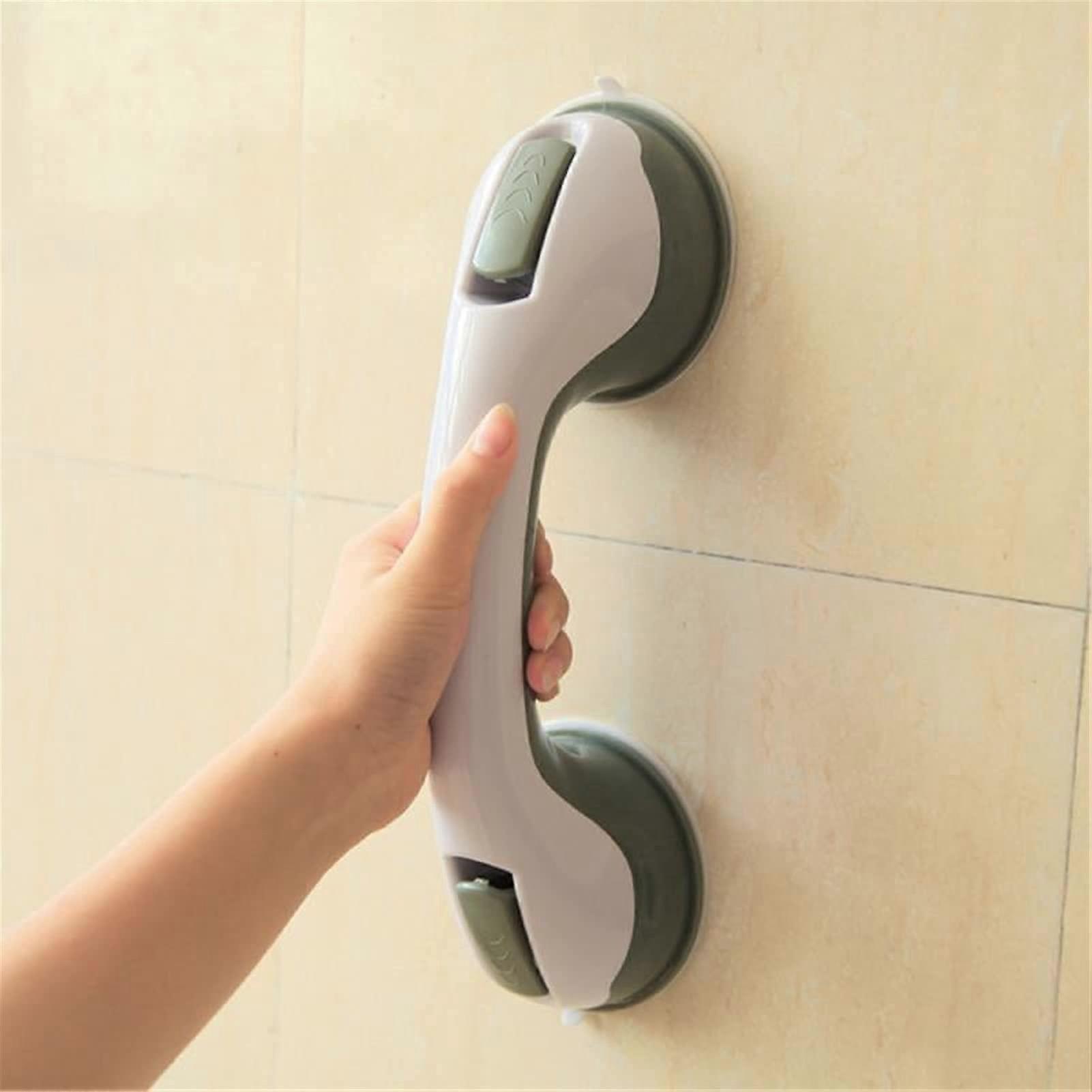 Bathroom Grab Bar with Suction Cups for Toilet and Shower, NonSlip Support, Tool Install