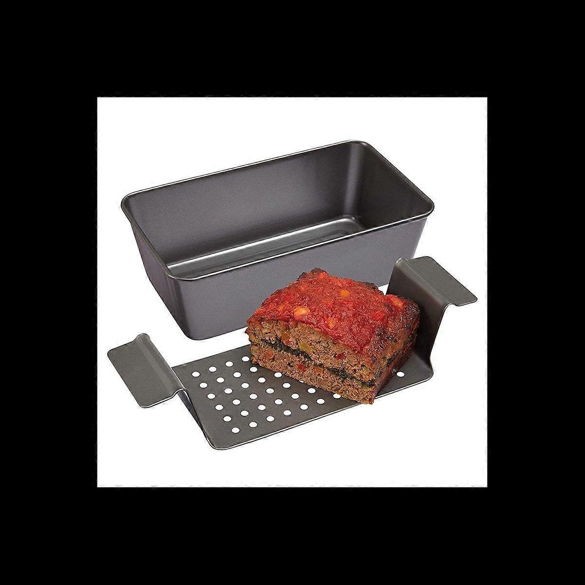  Professional Healthy Meatloaf Pan with Insert Rack