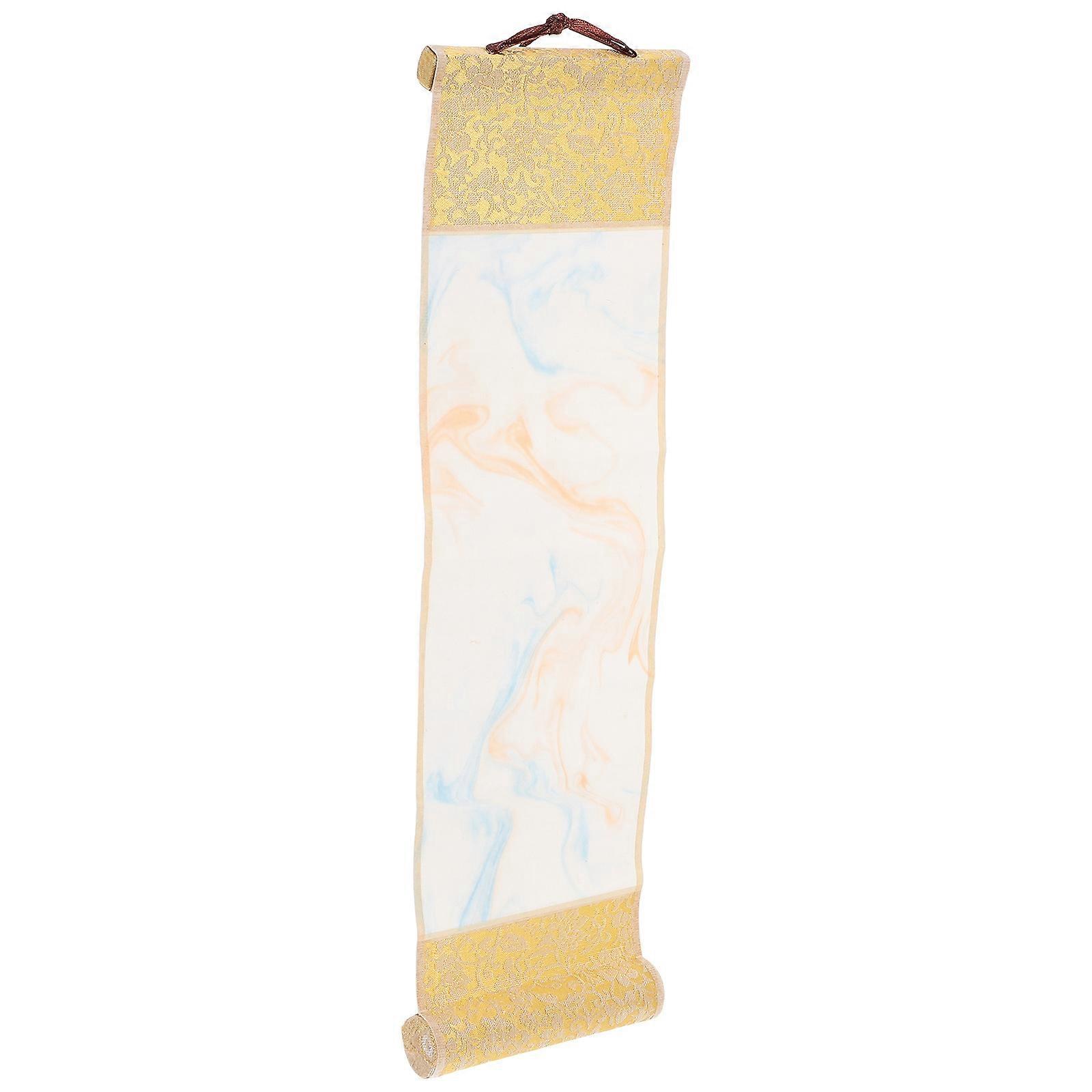 Chinese Calligraphy Blank Scrolls for Drawing 5Pcs Multi Color Mounting