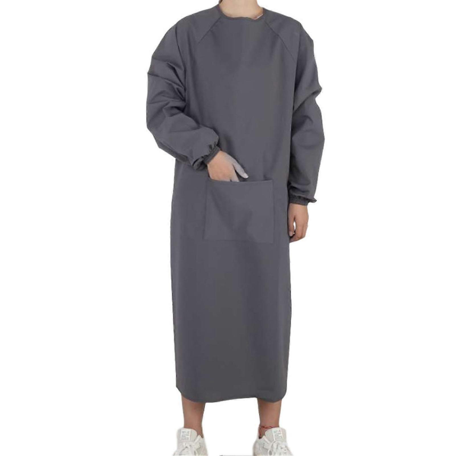 Grill Restaurant Apron Waterproof Canvas with Long Sleeves