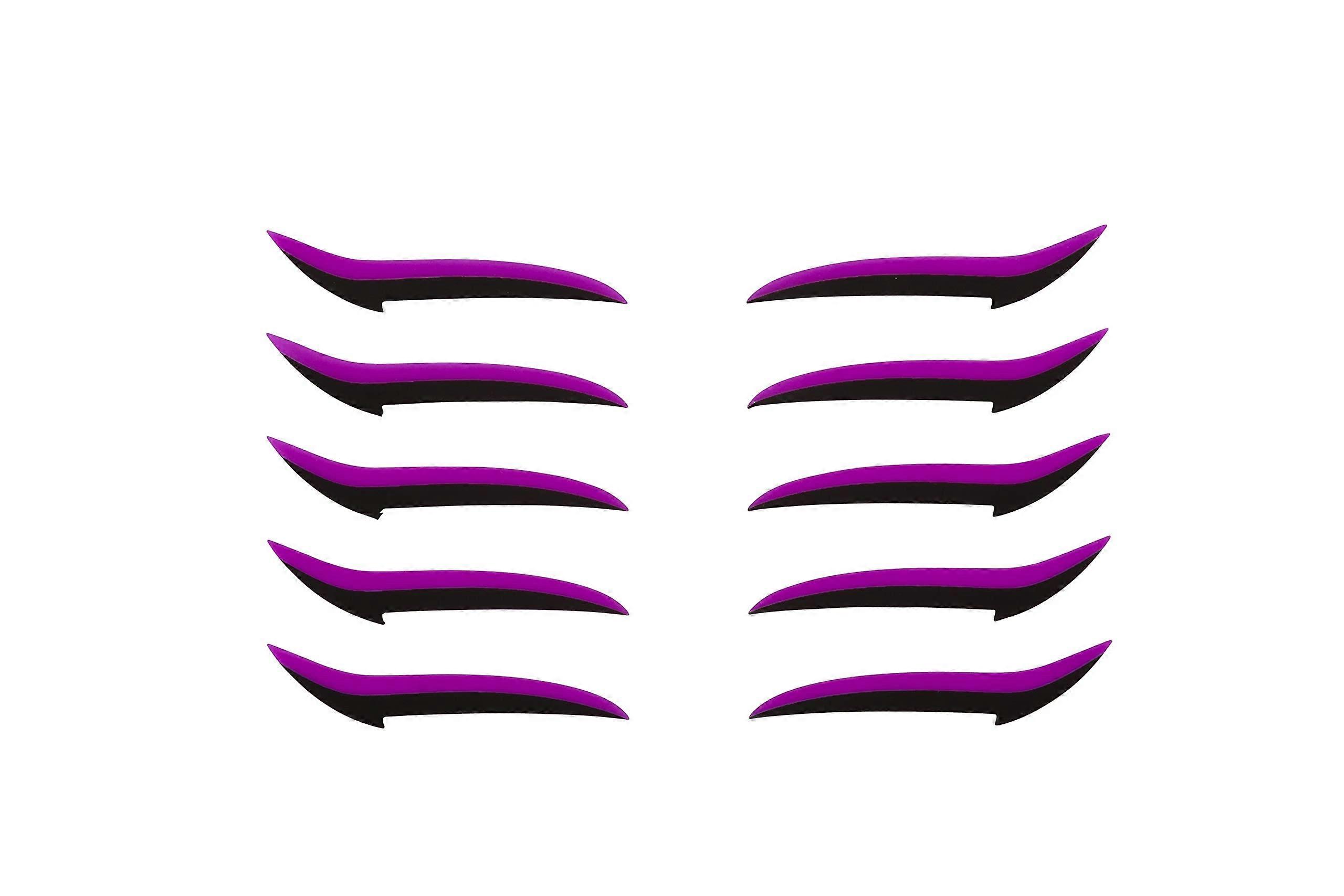 Eyeliner Stickers 5 Pairs, Easy to Apply Winged Design, Long Lasting Adhesion, Multiple Colors
