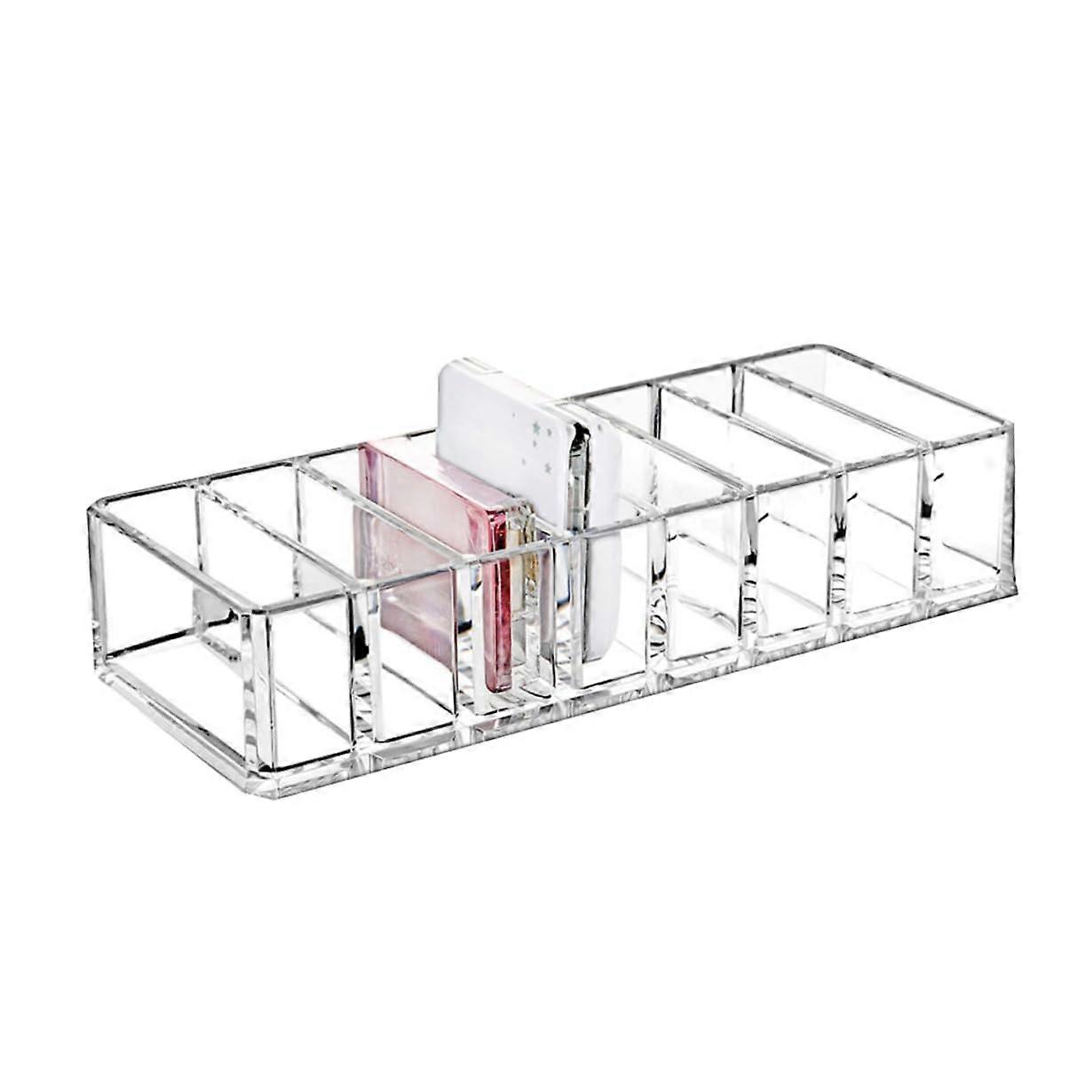 Makeup Organizer with MultiCompartments for Lipstick and Eyeshadow, Desktop Cosmetic Storage Box