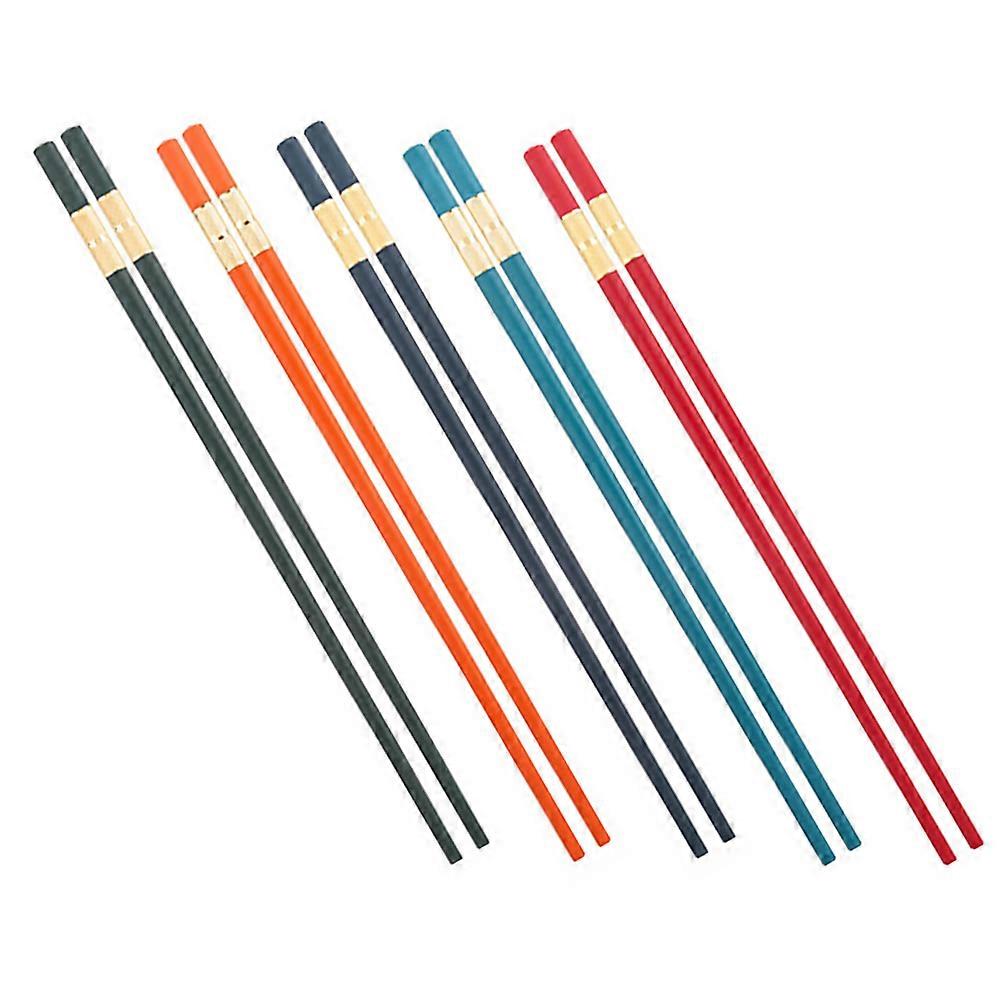 Japanese Style Chopsticks for Home Non-Slip Function 5Pairs Set