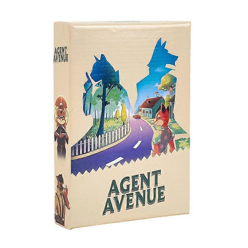 Agent Avenue Board Game Identity Hiding Reasoning Card Game for Couples Friends Leisure Gathering 2 Player Versus Strategy