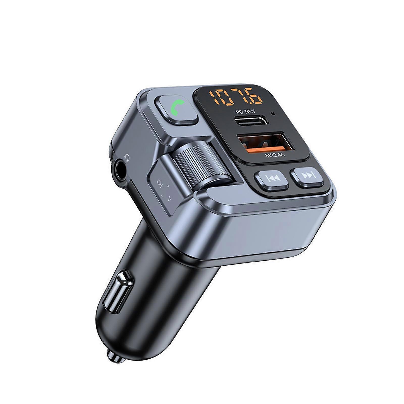 Bluetoothcompatible Transmitter For Car PD30W QC3.0 USB Car Charger MP3 Music Player FM Transmitter