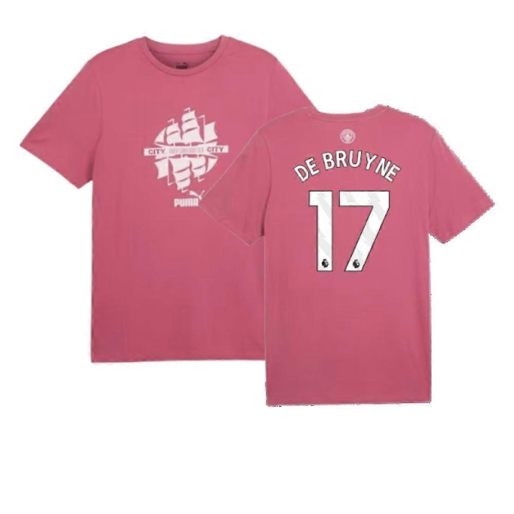 2024-2025 Man City ftblCulture Tee (Dusty Orchid) (De Bruyne 17)