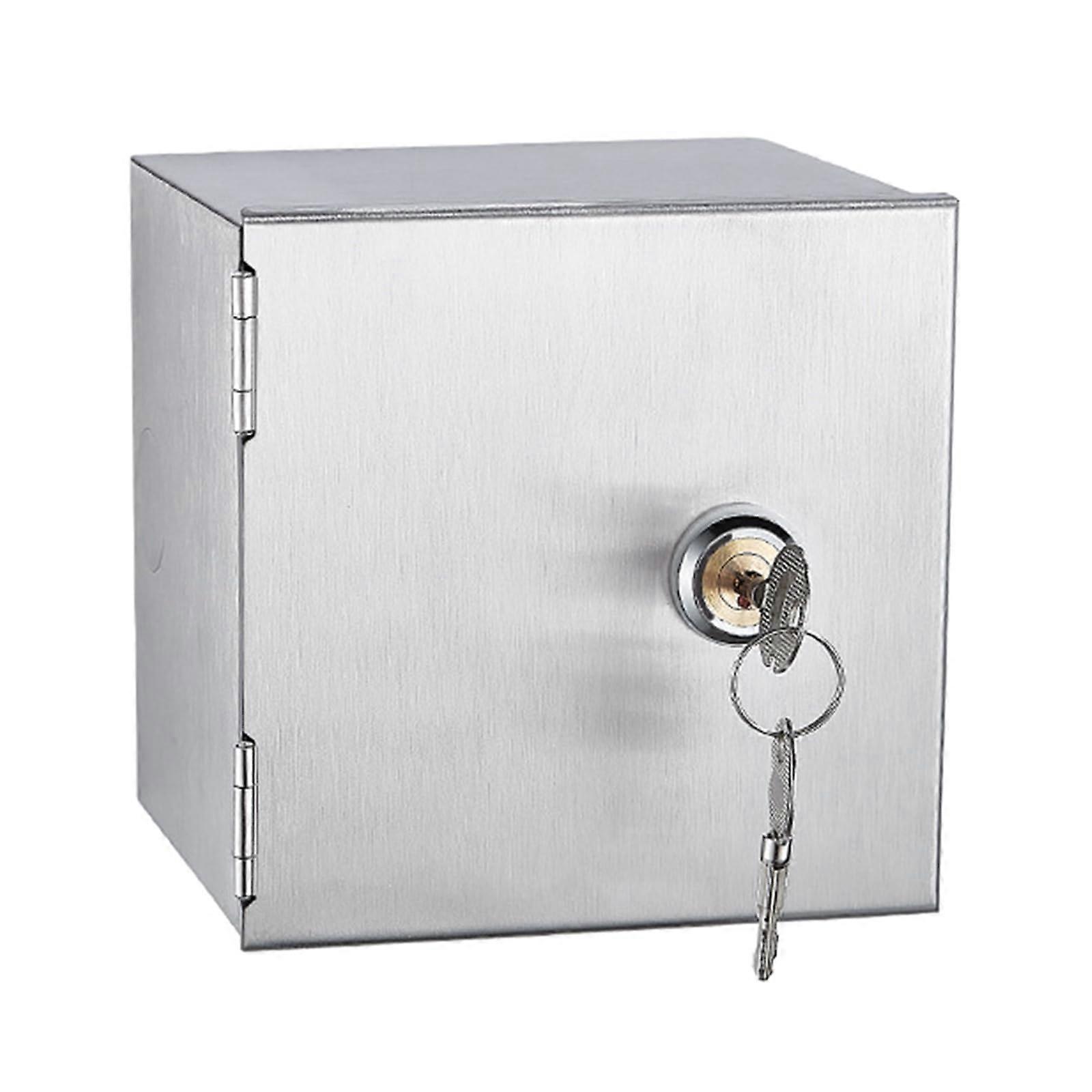 Sturdy Stainless Steel Electrical Box Weatherproof TheftProtected Indoor/Outdoor Socket Box