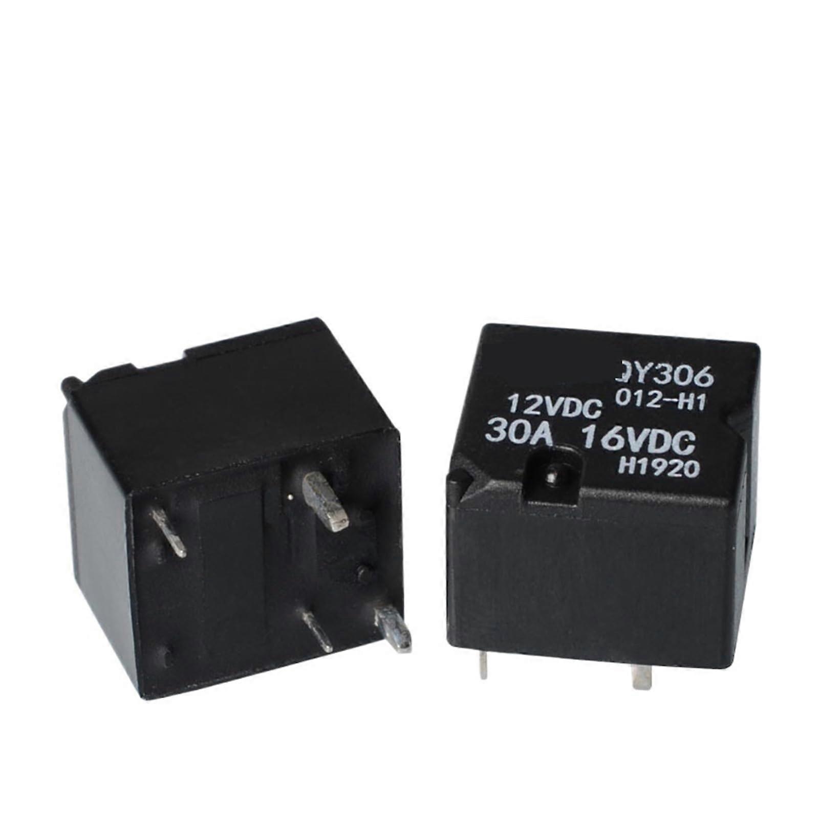 QY306 4 Pin 12V 30A Automotive Relay for Vehicles, Dual Voltage 12V/24V Normally Open