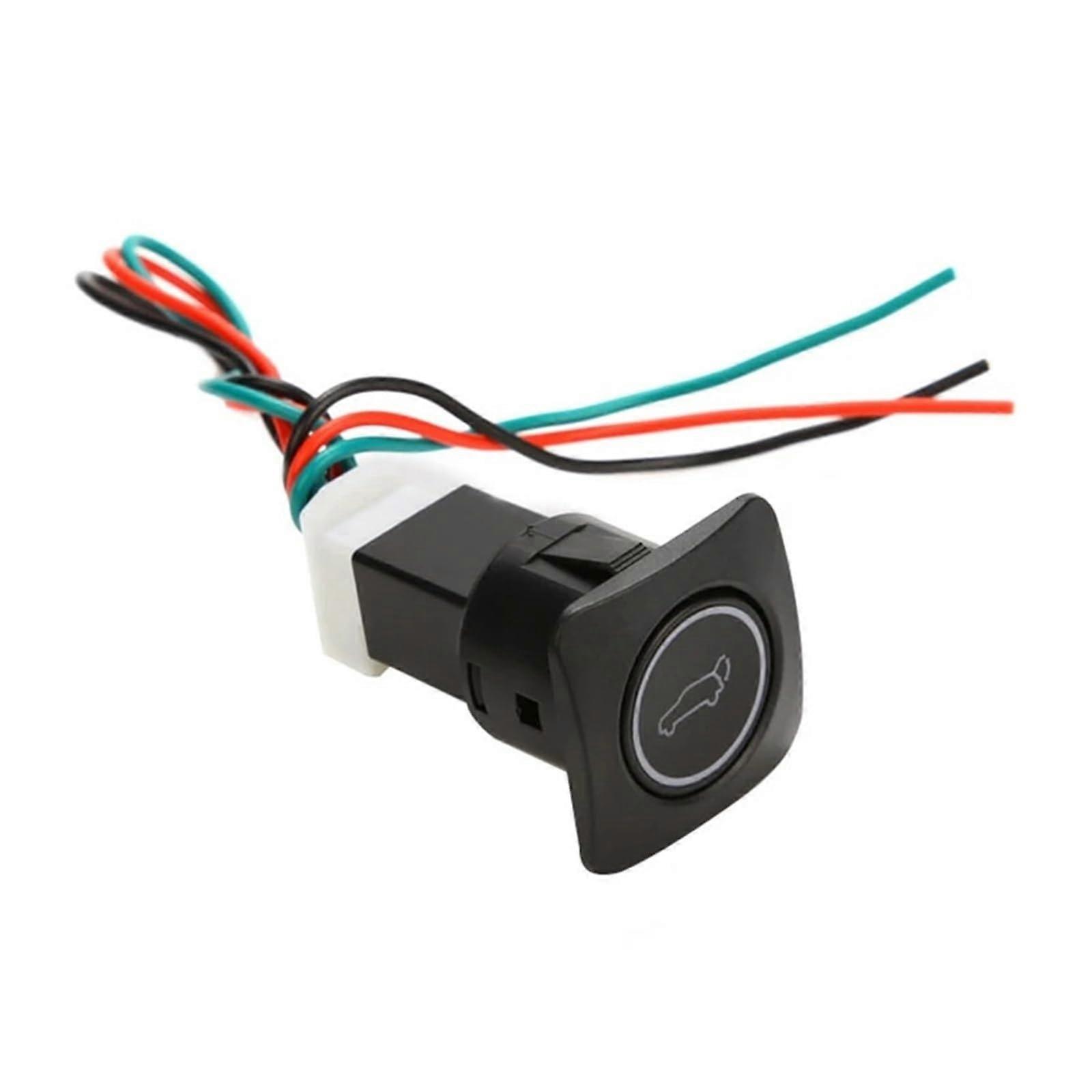 Car Trunk Lock Switch with Tailgate Release, Durable Replacement Button for Secure Trunk Control