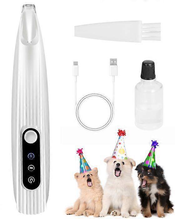 Improved dog paw clipper, 9mm (approx. 1/3") mini blade, rechargeable Type C pet clipper