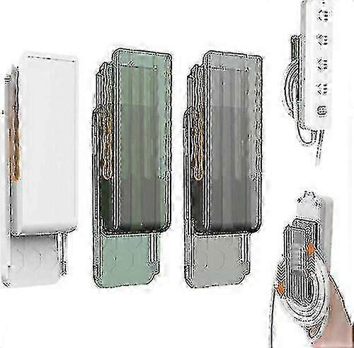 No Hole Punching Row Plug Fixer, Self Adhesive Cable Management Organizer