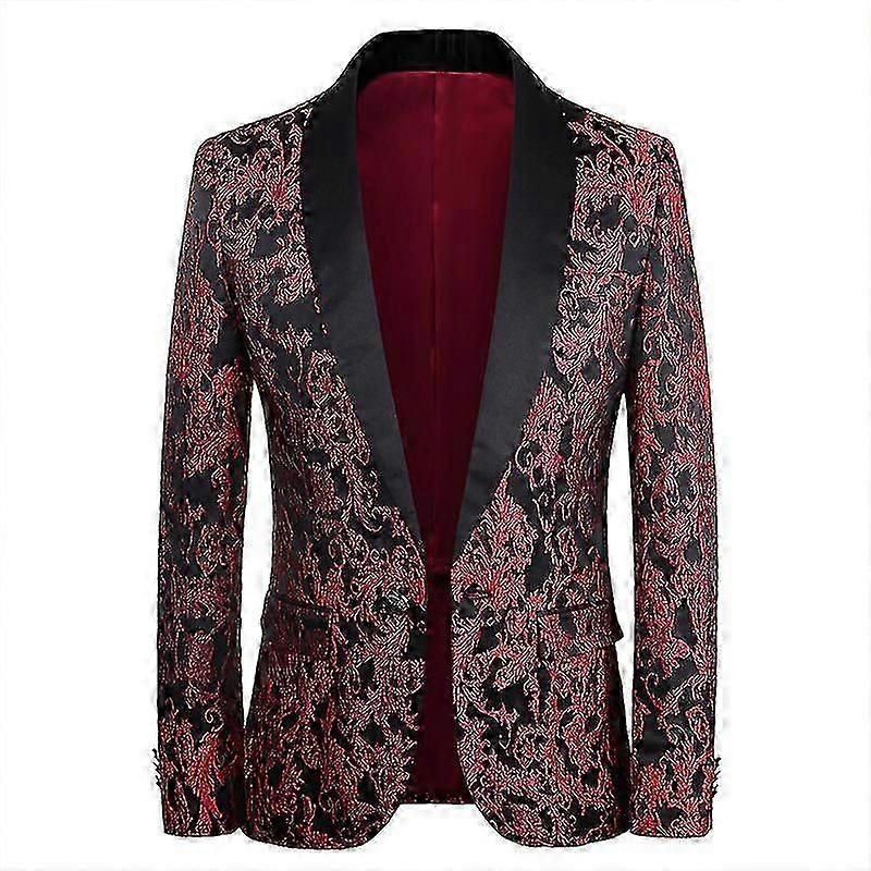 Men's Jacquard Suit Slim Fit