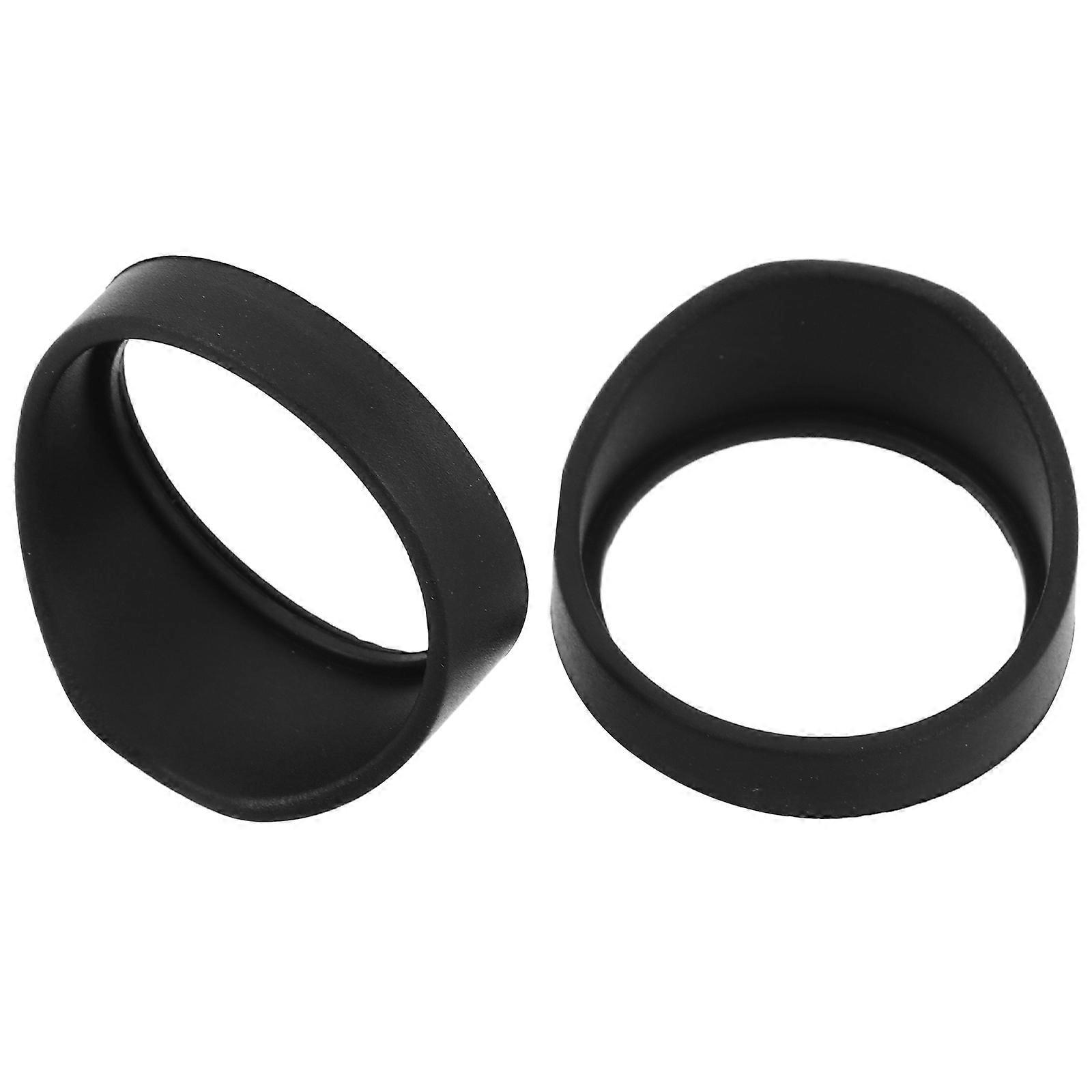 Telescope Microscope Eyepiece Shield for Eye Guard with 2Pcs Plastic Covers