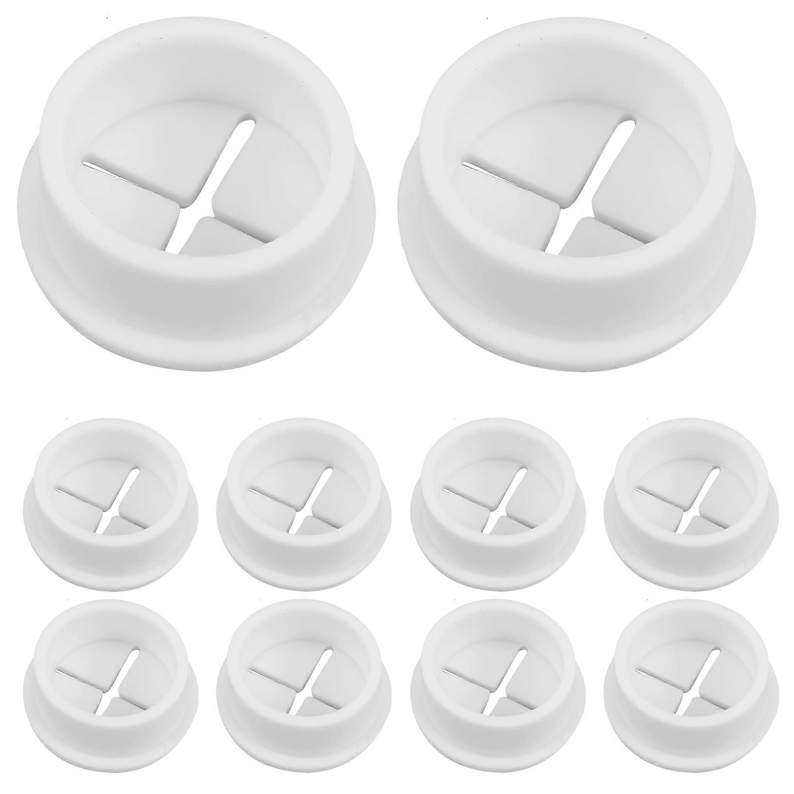 Desk Cable Hole Cover Plastic Grommet for Cable Management 15Pcs