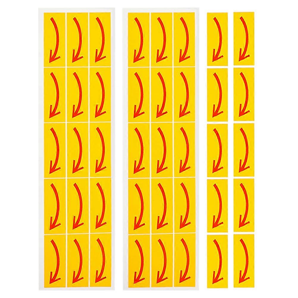 Arrow Indicator Sticker Clockwise Direction for 120Pcs Waterproof Adhesive Labels