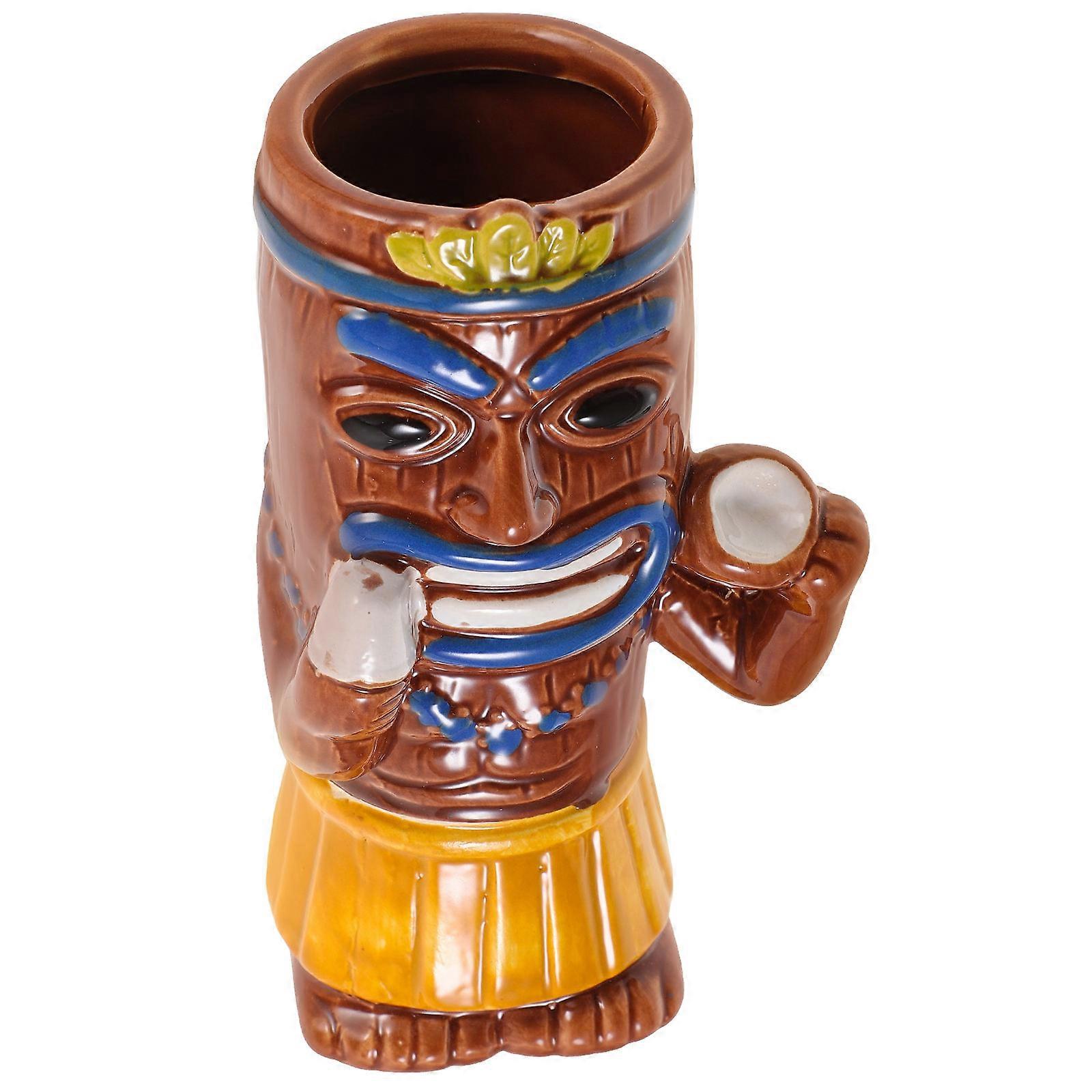 Creative Tiki Cocktail Mug for Wine Drinking Assorted Color