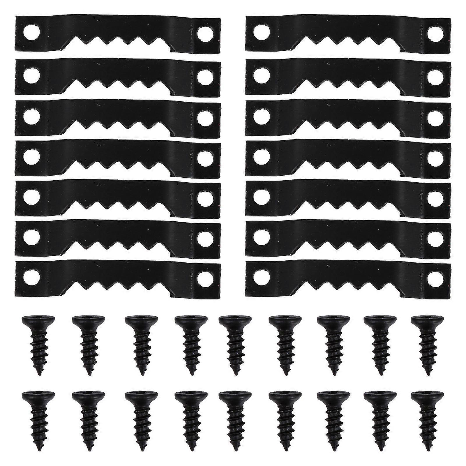 Black Picture Hanger Iron Hanging Tool with 200Pcs Hooks Kit