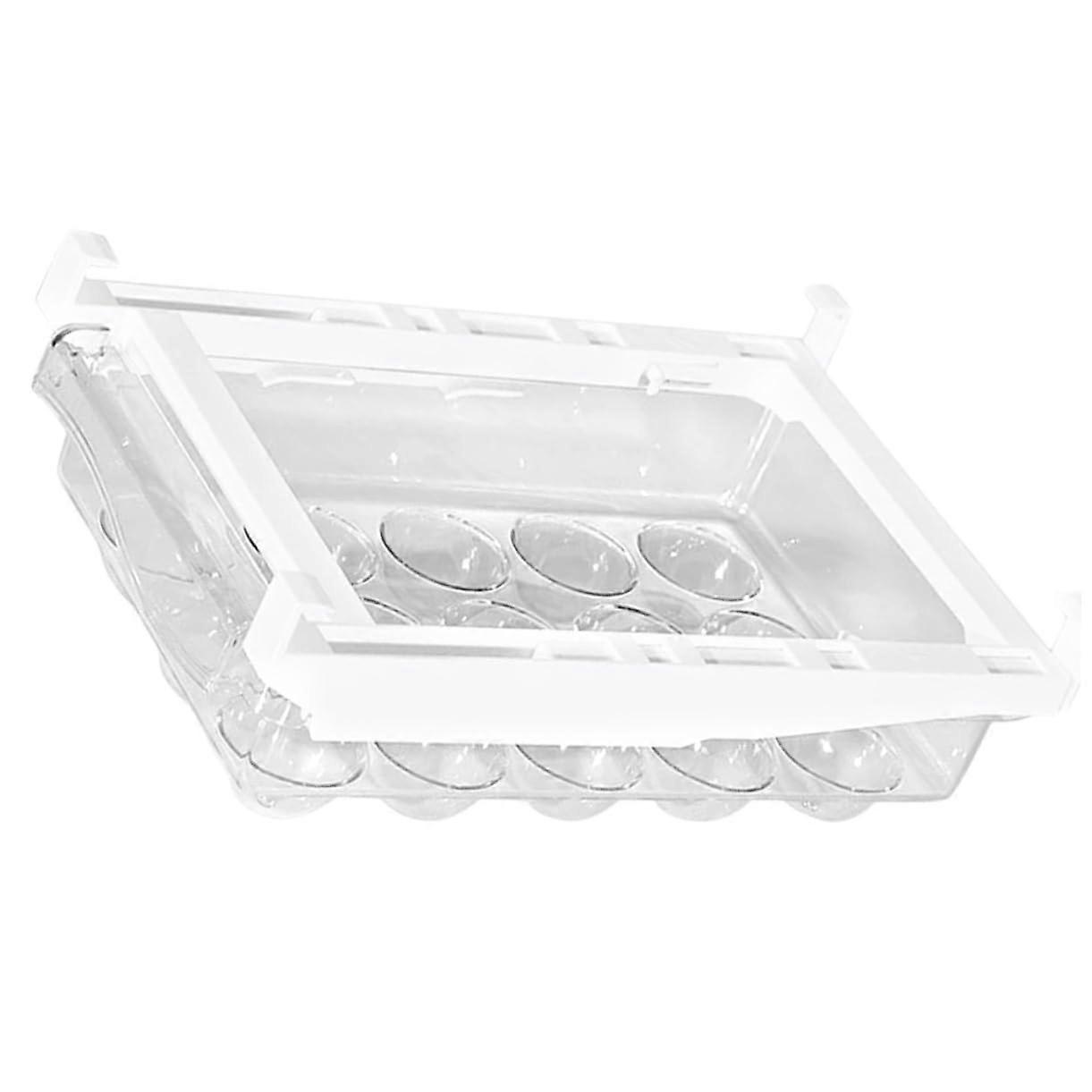 Egg Holder for Refrigerator Large Capacity Drawer Organizer Keeps Eggs Fresh and Saves Space