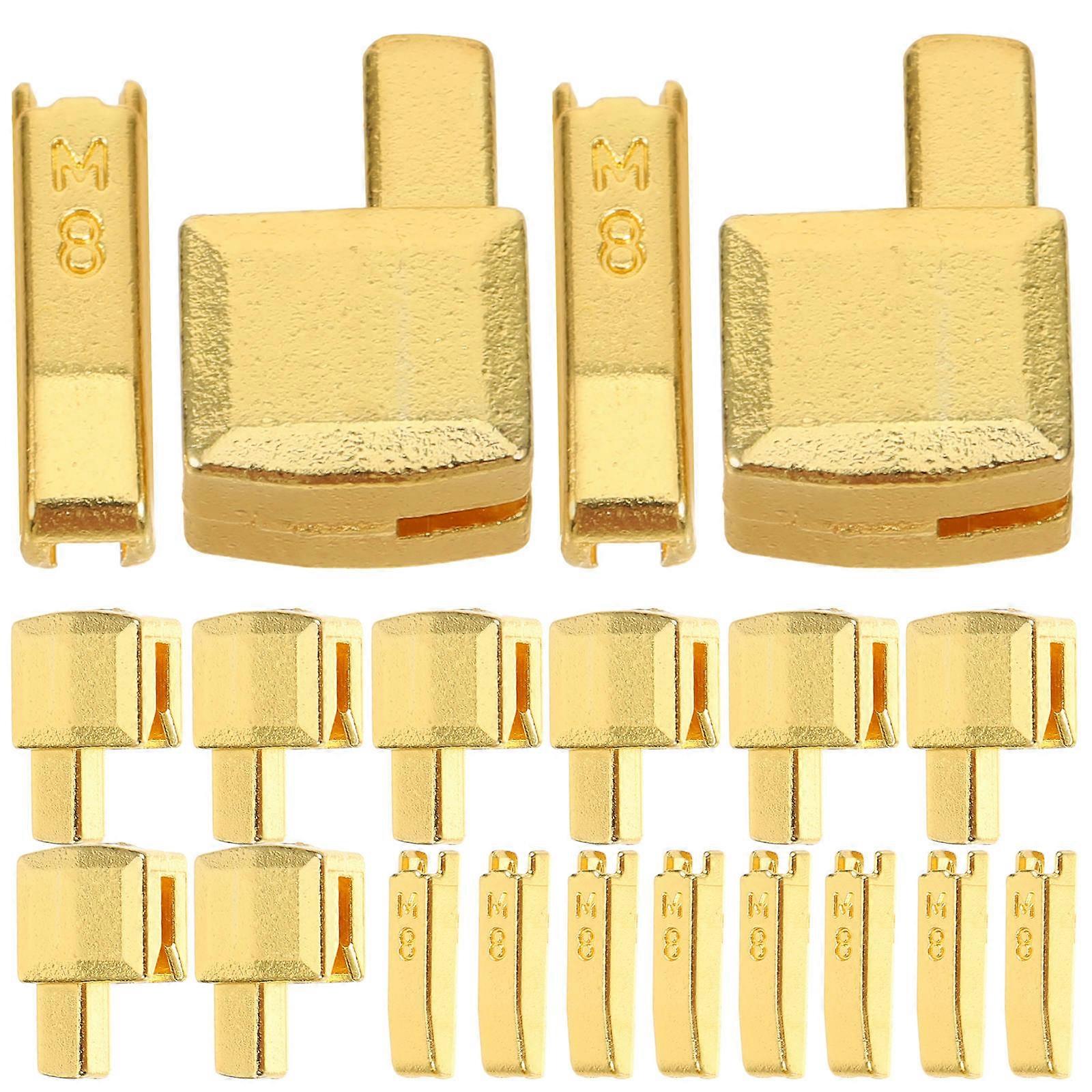 Metal Zipper Stop for Replacement Golden Zipper Slider Puller 1Set