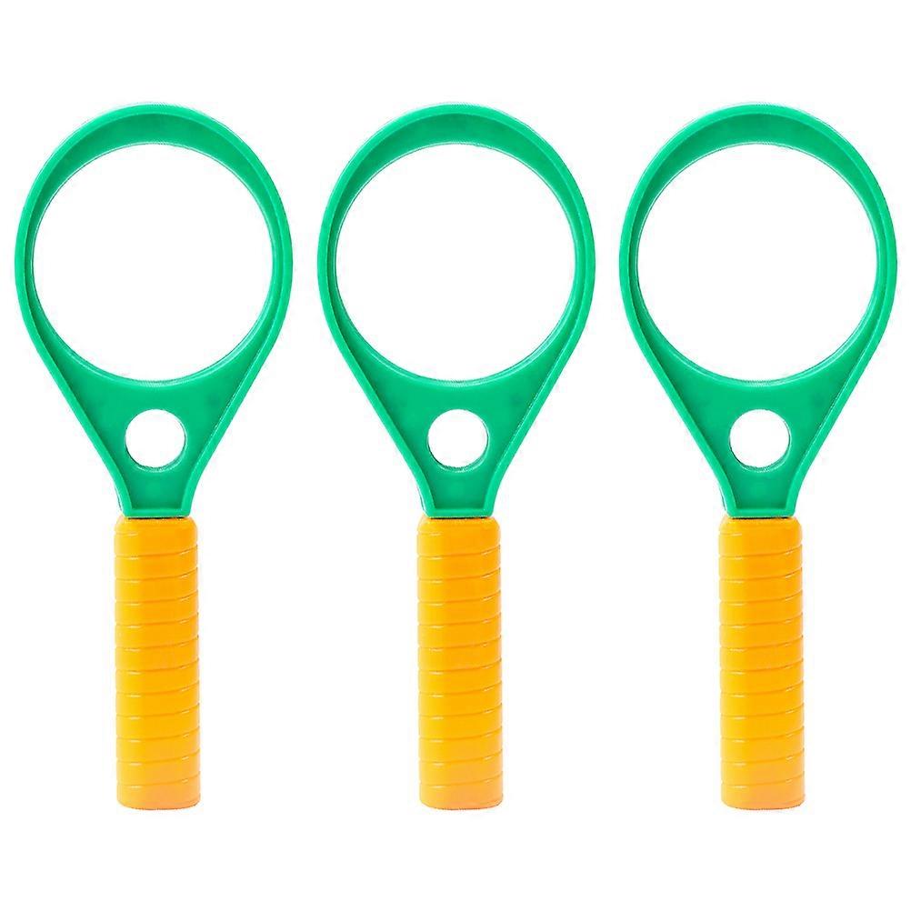 Observing Magnifiers Handheld Magnifying Glasses for Children 3Pcs Educational Use