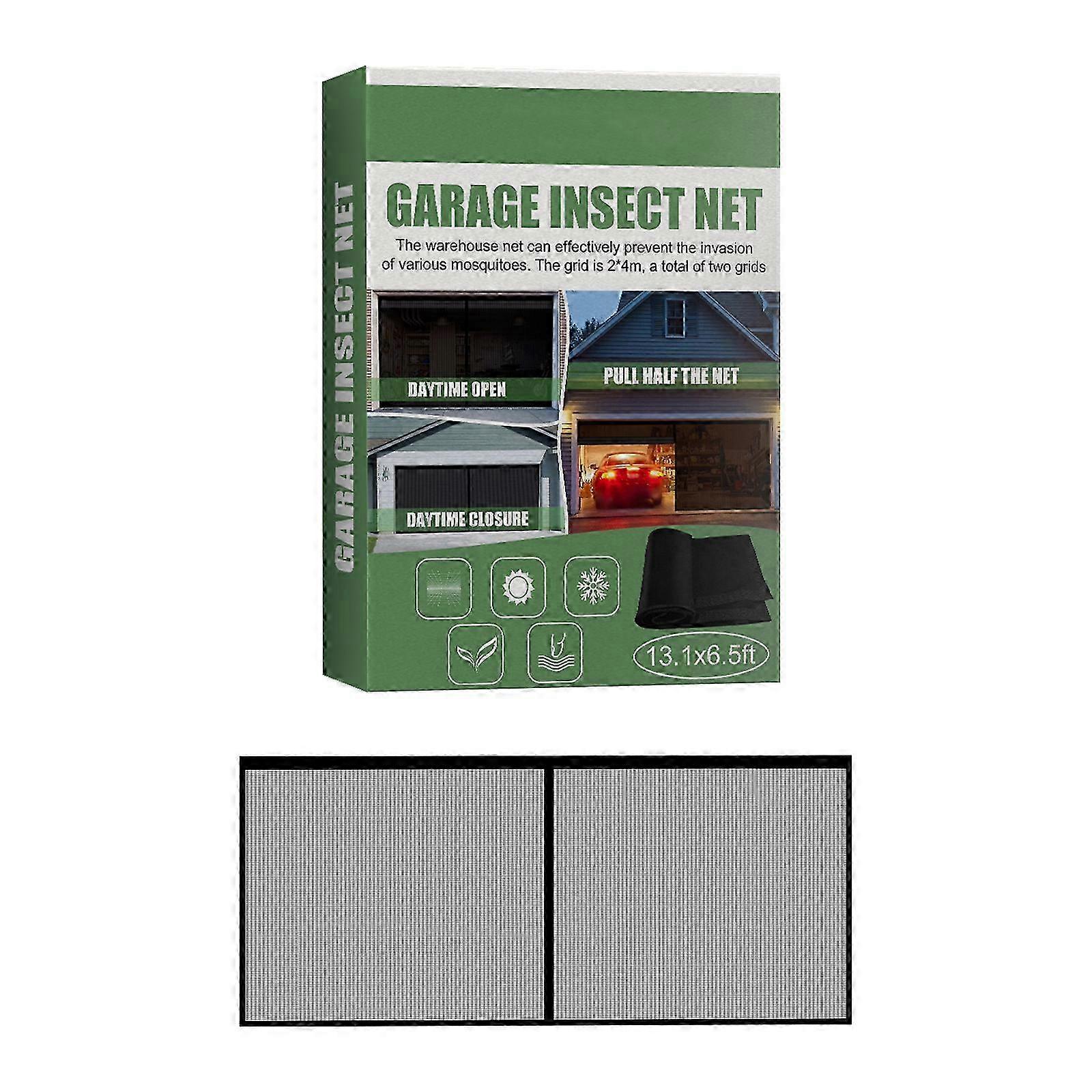 26-27 Boxed 2x4m Garage Bug Net with Magic Tape, Polyethylene Material