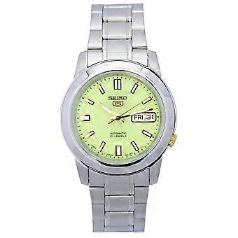 Seiko 5 Edelstahl Grünes Zifferblatt Automatik SNKK19 SNKK19J1 SNKK19J Herrenuhr