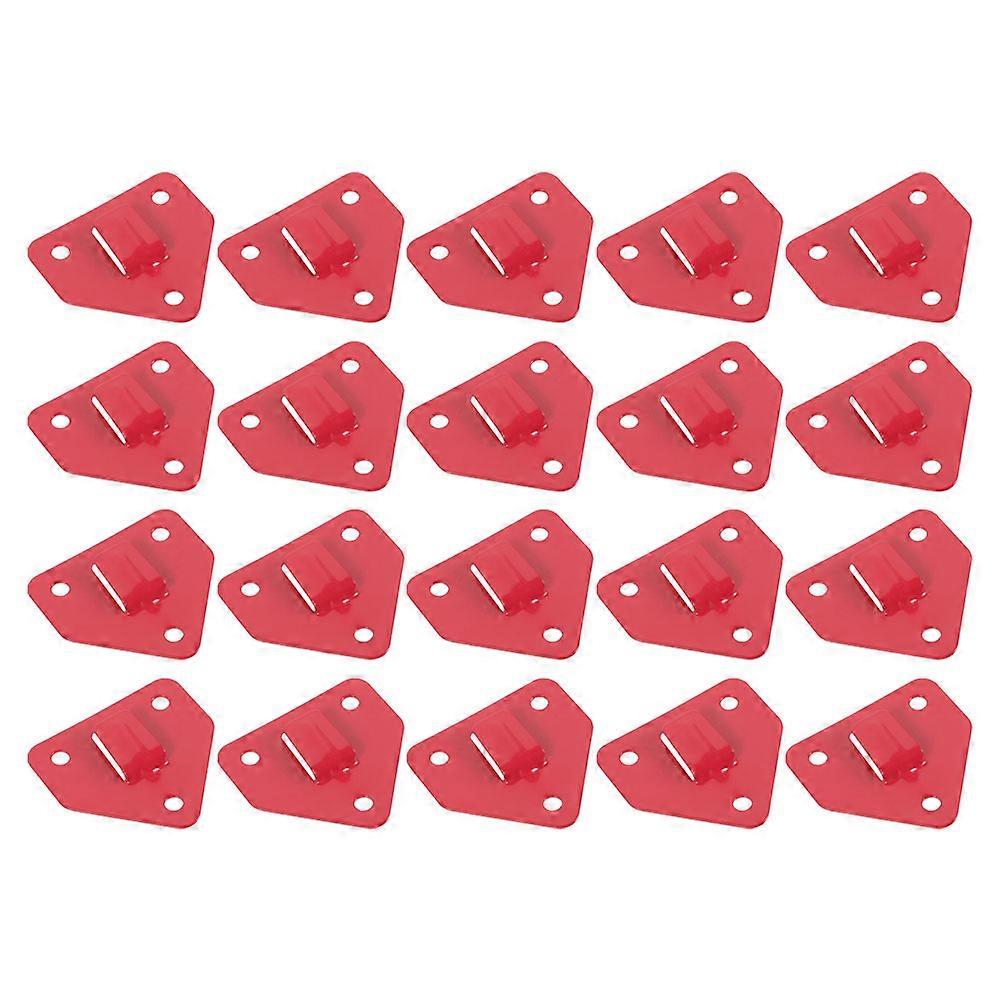 Heavy Duty Extinguisher Bracket Fire Extinguisher Wall Mount with 20Pcs Red