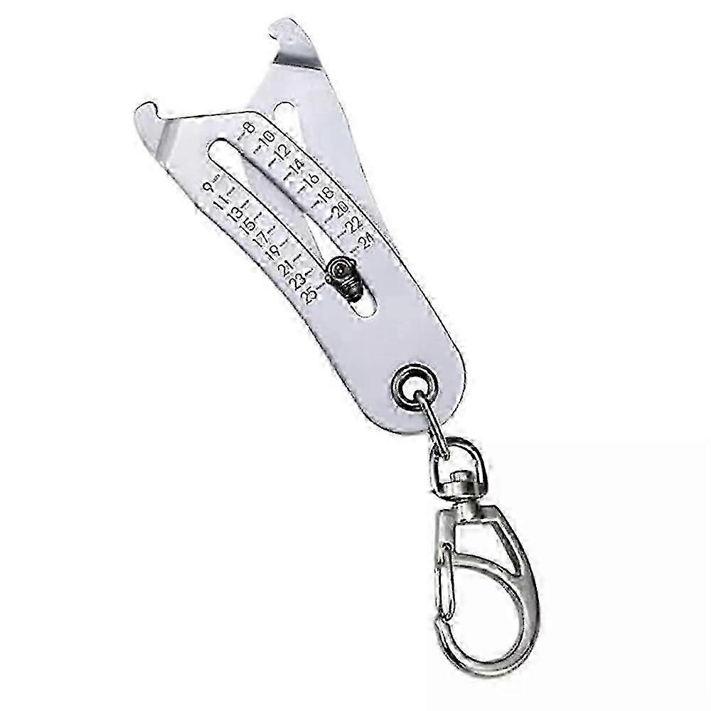 Portable Precise Thread Size Checker Keychain, Thread Size Verification Tool 26-27s
