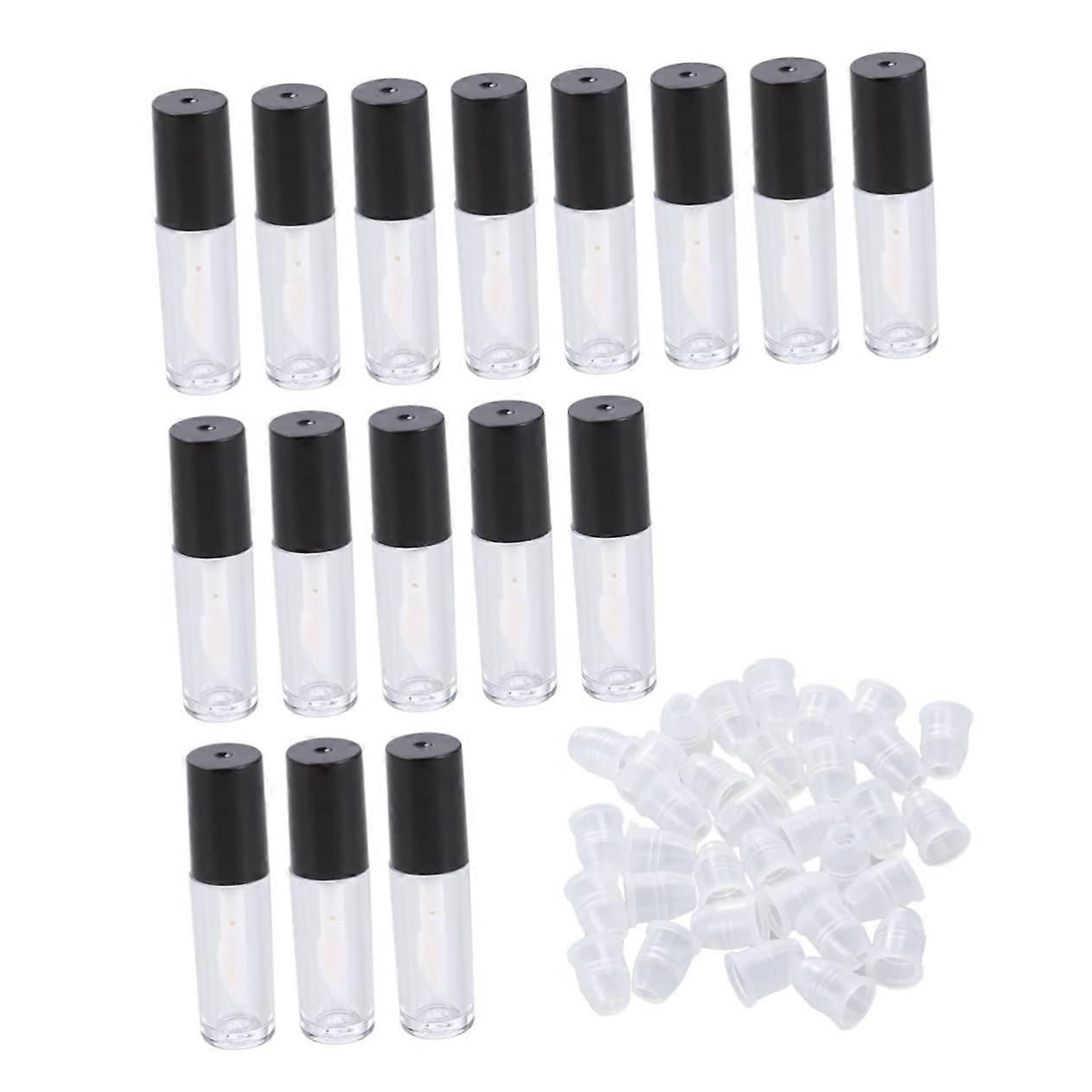 16pcs Empty Lip Gloss Tubes with Wand Applicator, Refillable Leakproof Containers for Travel