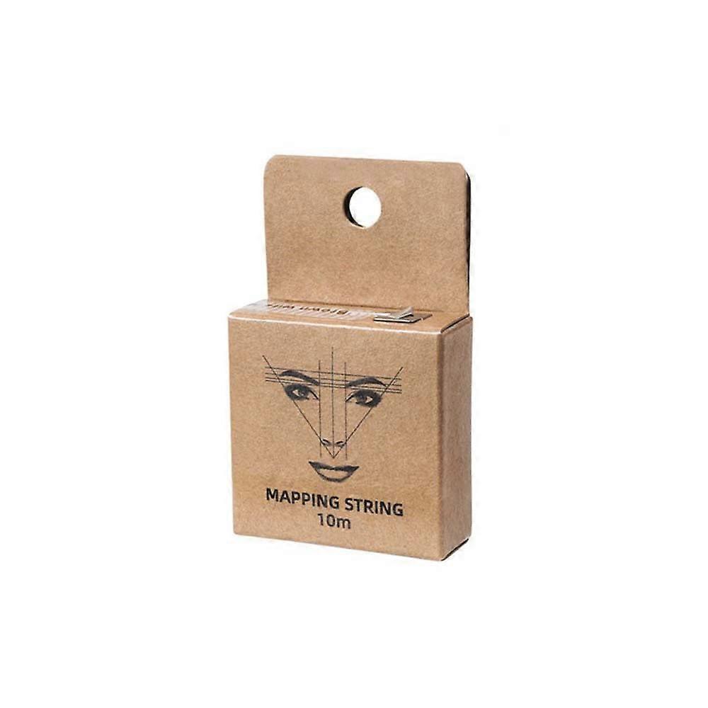 Eyebrow Mapping String 10m PreInked Brown Microblading Tool for Accurate Brow Positioning