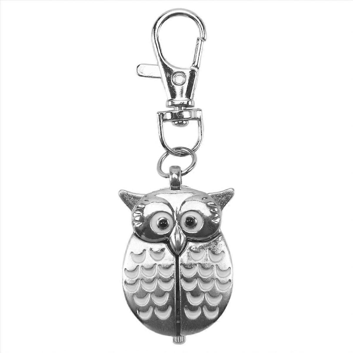 Double open owl Key ring Pocket watch
