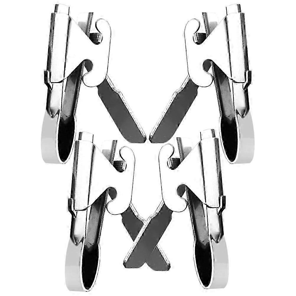 Stainless Steel Melon Clips for Home Use and Compact Silver 4pcs