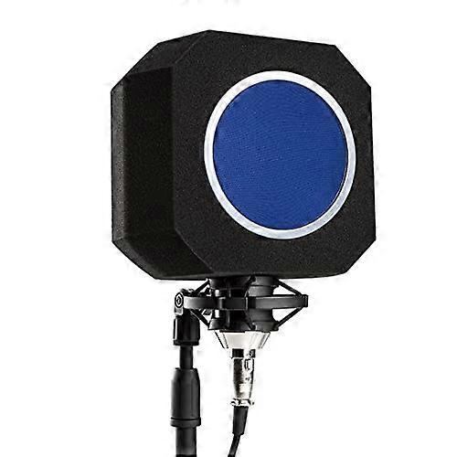 Microphone Isolation Shield with Mic Pop Filter, Noise Reduction for Studio Recording and Podcasts