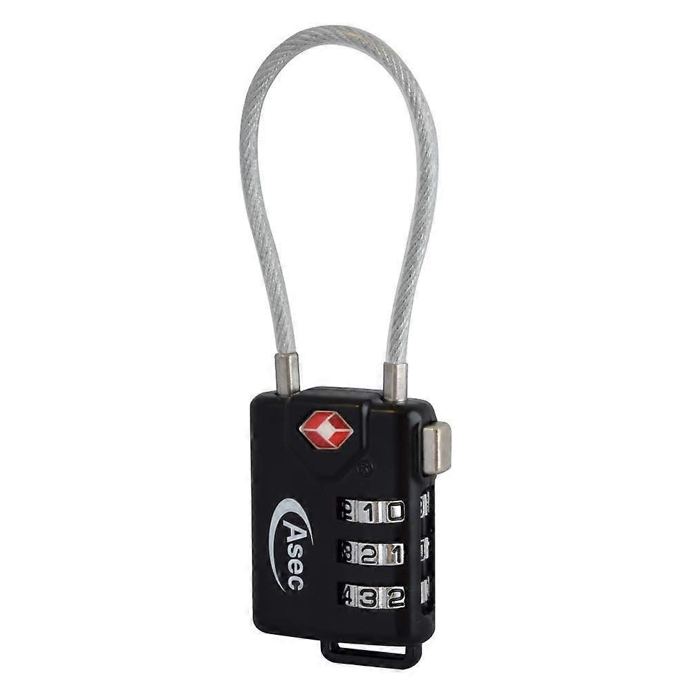 TSA Luggage Lock with Flexible Cable, TSA Approved Combination Travel Padlock