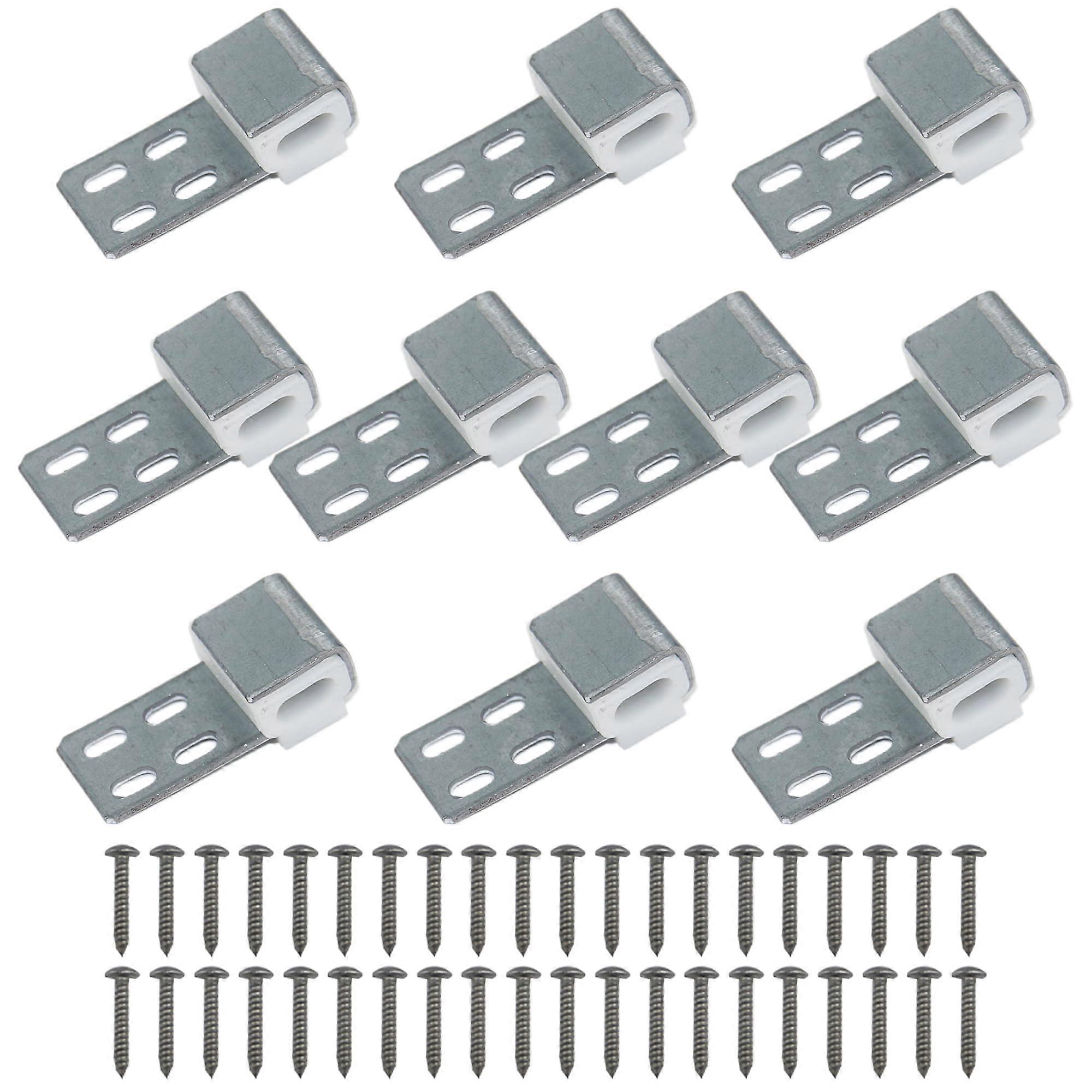 20PCS Sofa Spring Clips with Screws, Zigzag Seat  Fasteners, RustResistant 4Hole Design