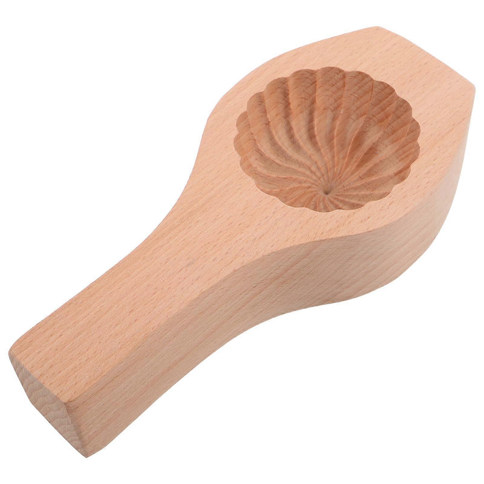 Bao Bun Mold with Precise Pattern Shaping, Solid Wood Mooncake Pastry Tool for Versatile Baking Use