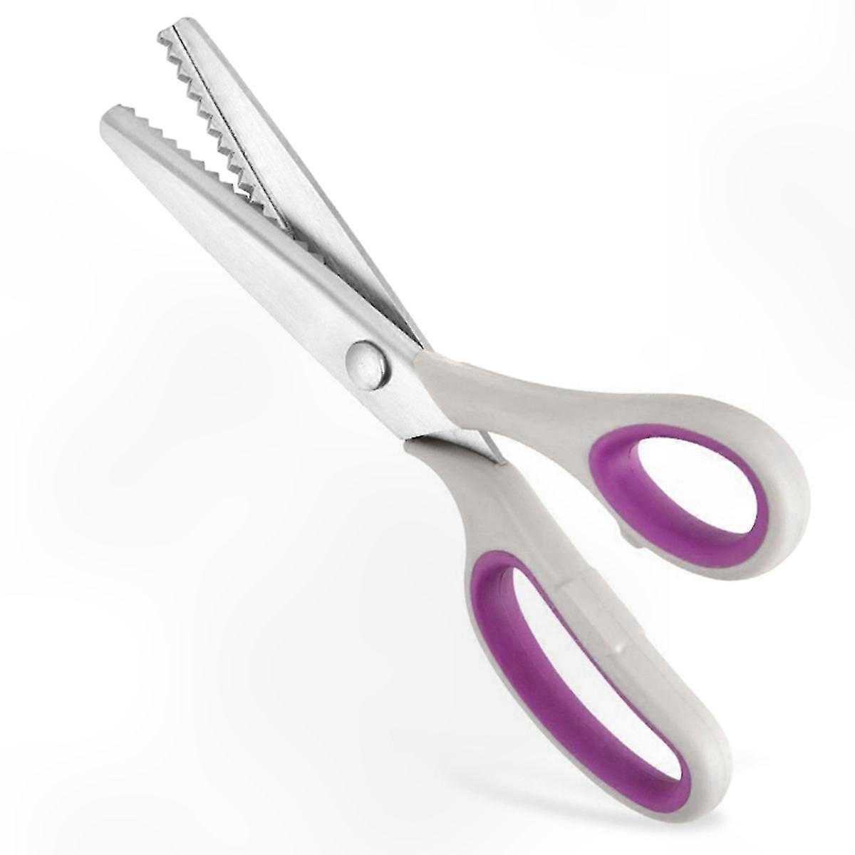 Fabric Serrated Scissors with Soft Grip Handle for Cutting Fabrics and Materials