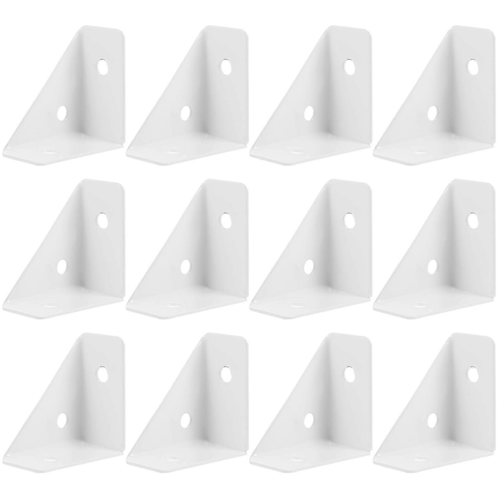 12pcs Corner Brace Table Corner Bracket Cabinet Fastener Triangle Table Corner Brace