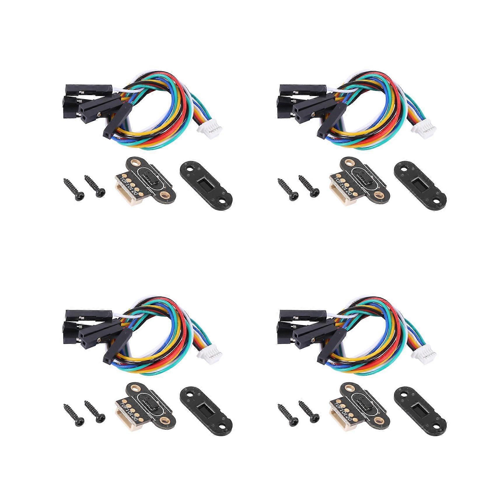 4X Range Sensor Module 10-180cm Distance Sensor Tof10120 Distance Sensor Uart I2C Output 3-5V Interface for Arduino