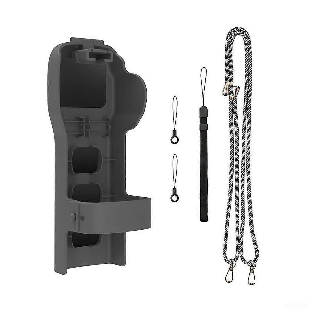 Protective Case with Accessory Storage for DJI Osmo Pocket 3, Drop and Scratch Resistant, Gray