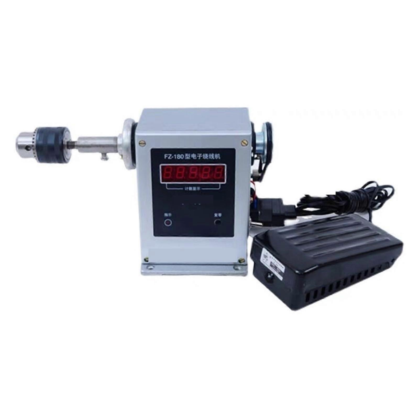 Coil Winding Machine with Adjustable Foot Pedal and Electronic Counter for Precise Speed Control