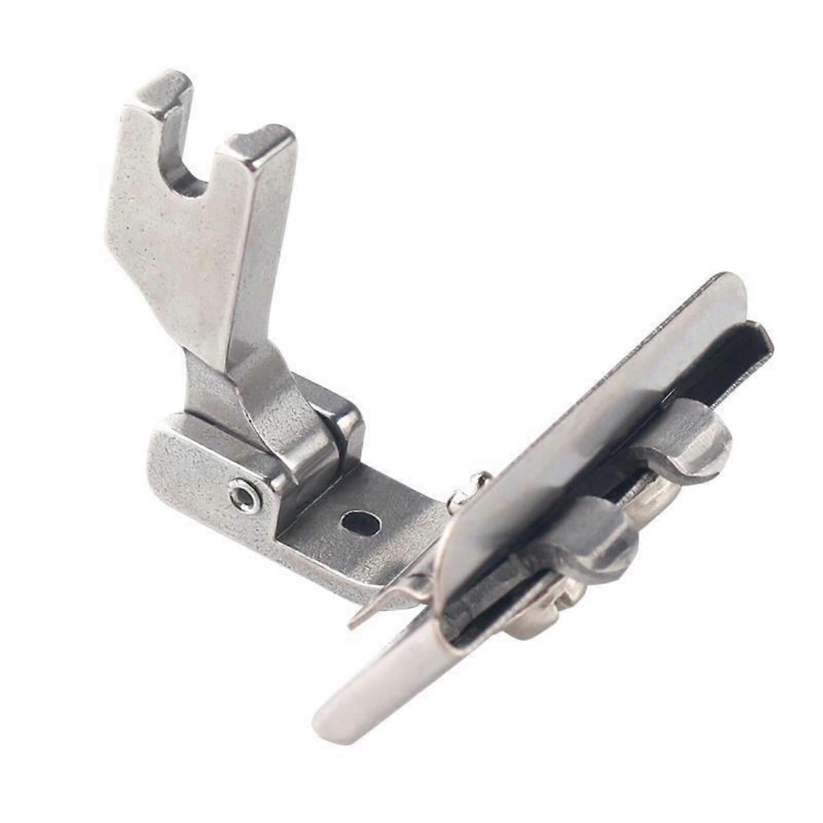 Sewing Machine Presser Foot with Adjustable Tape Guide for Lace Webbing and Precision Alignment