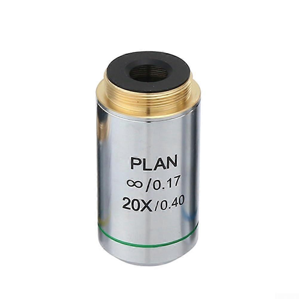 Microscope Objective Lens 20X Achromatic Optical Design with Anti‑Reflection Coating RMS Thread