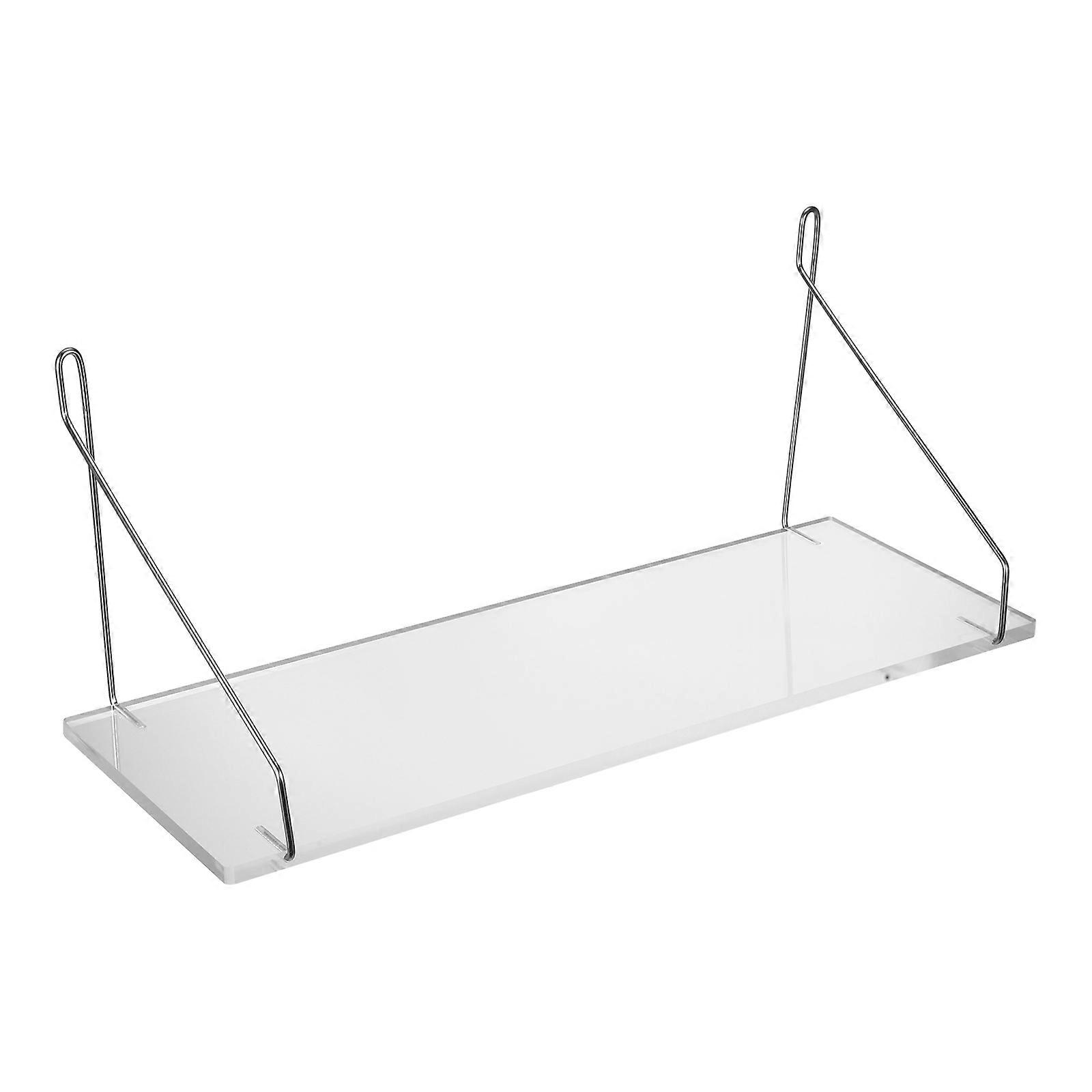 Wall Mount Floating Shelf Acrylic Material for Storage Use
