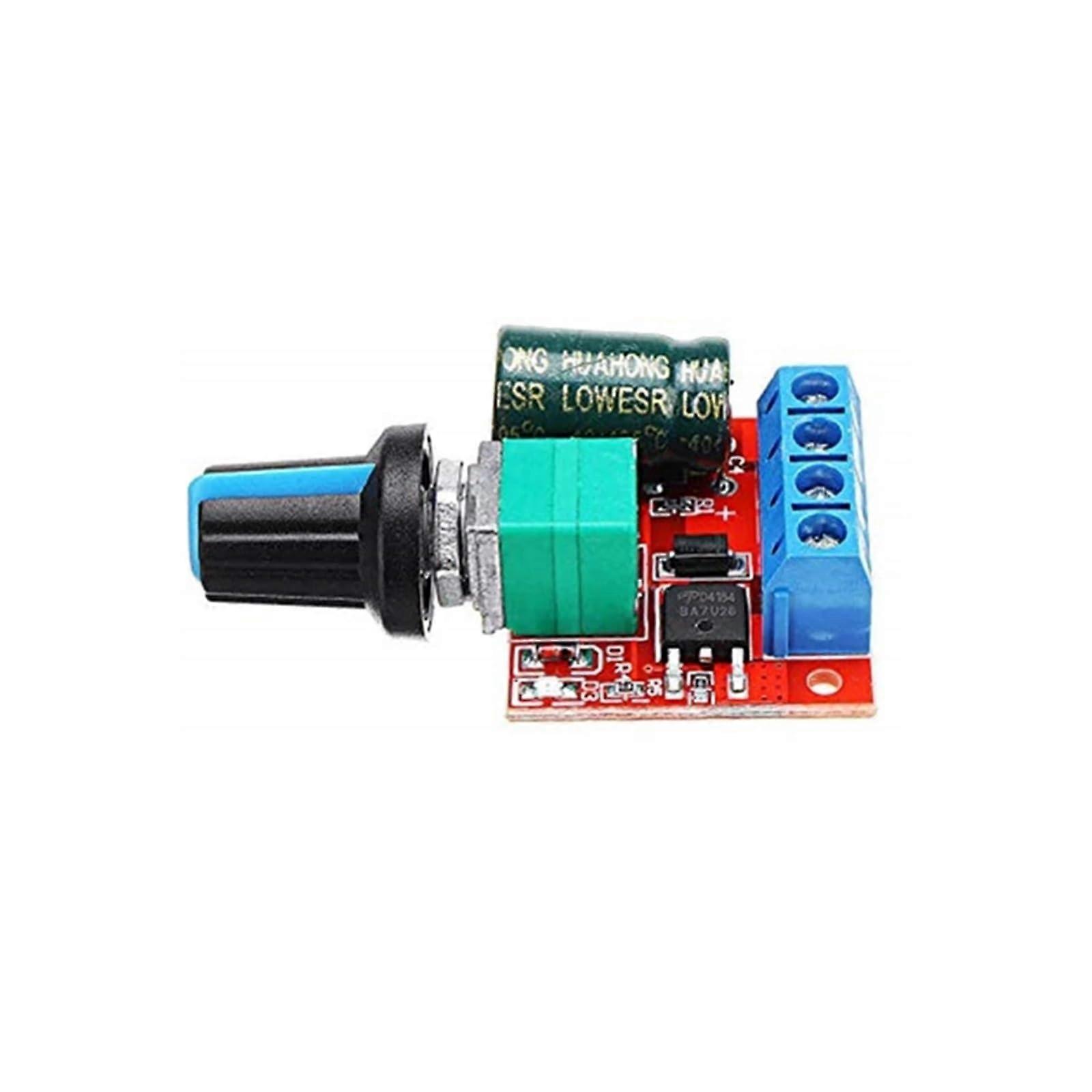 DC Motor Speed Controller 5A 90W Adjustable PWM Regulator 12V 24V DCDC 4.5V28V Switch Module