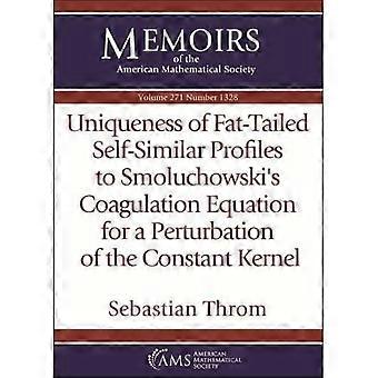 Unicité des profils auto-similaires à queue épaisse de l'équation de coagulation de Smoluchowski pour une perturbation du noyau constant